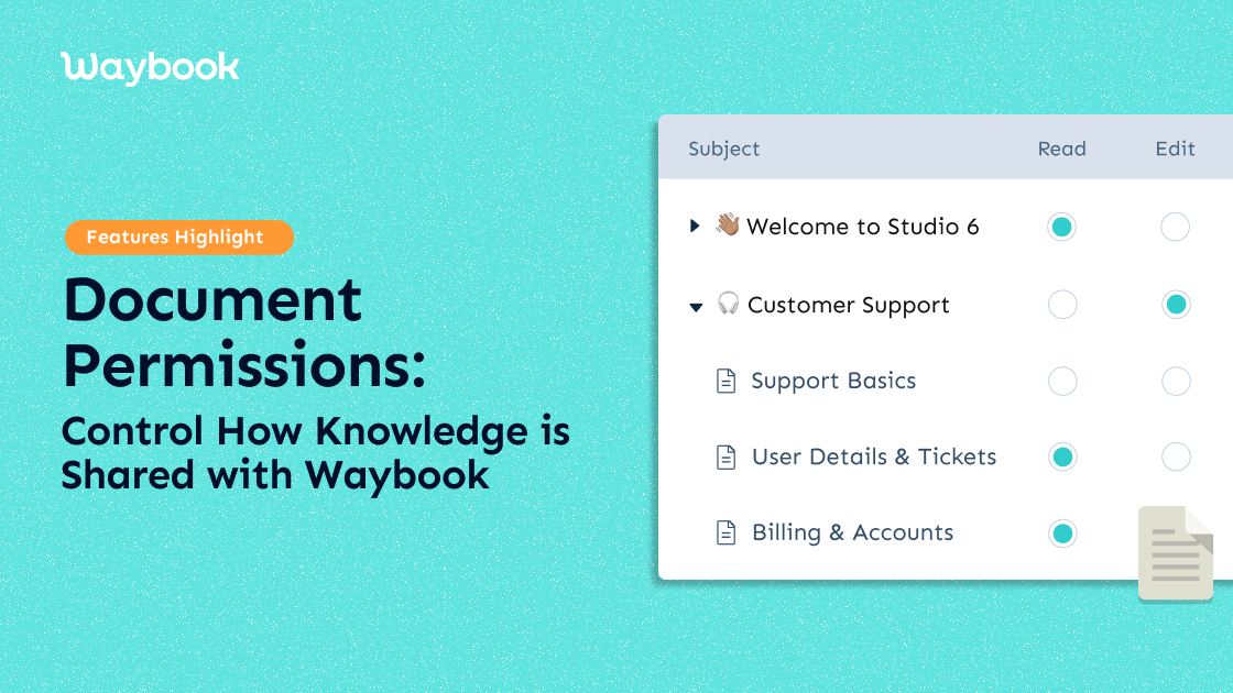 Get More Control Over Your Knowledge Sharing with Document Permissions